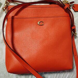 orange coach purse